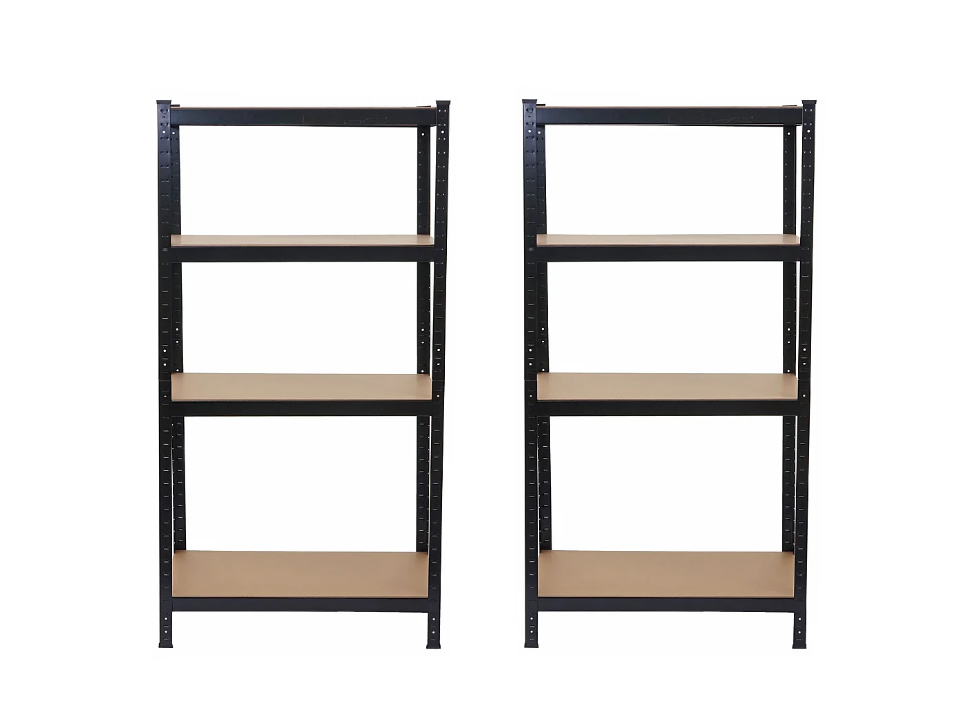 Schwerlastregal MCW-D67 (2er-Set), Schwarz