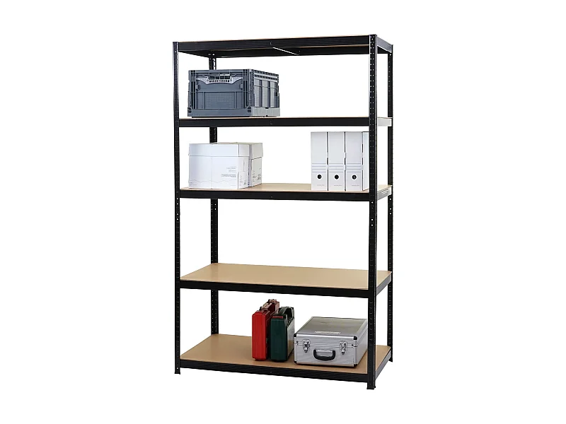 Zwaar belastbaar rek MCW-E33,  zwart 200x120x60cm