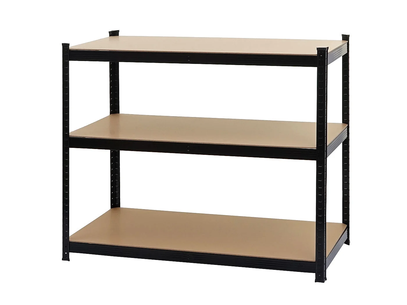 Zwaar belastbaar rek MCW-E33,  zwart 200x120x60cm