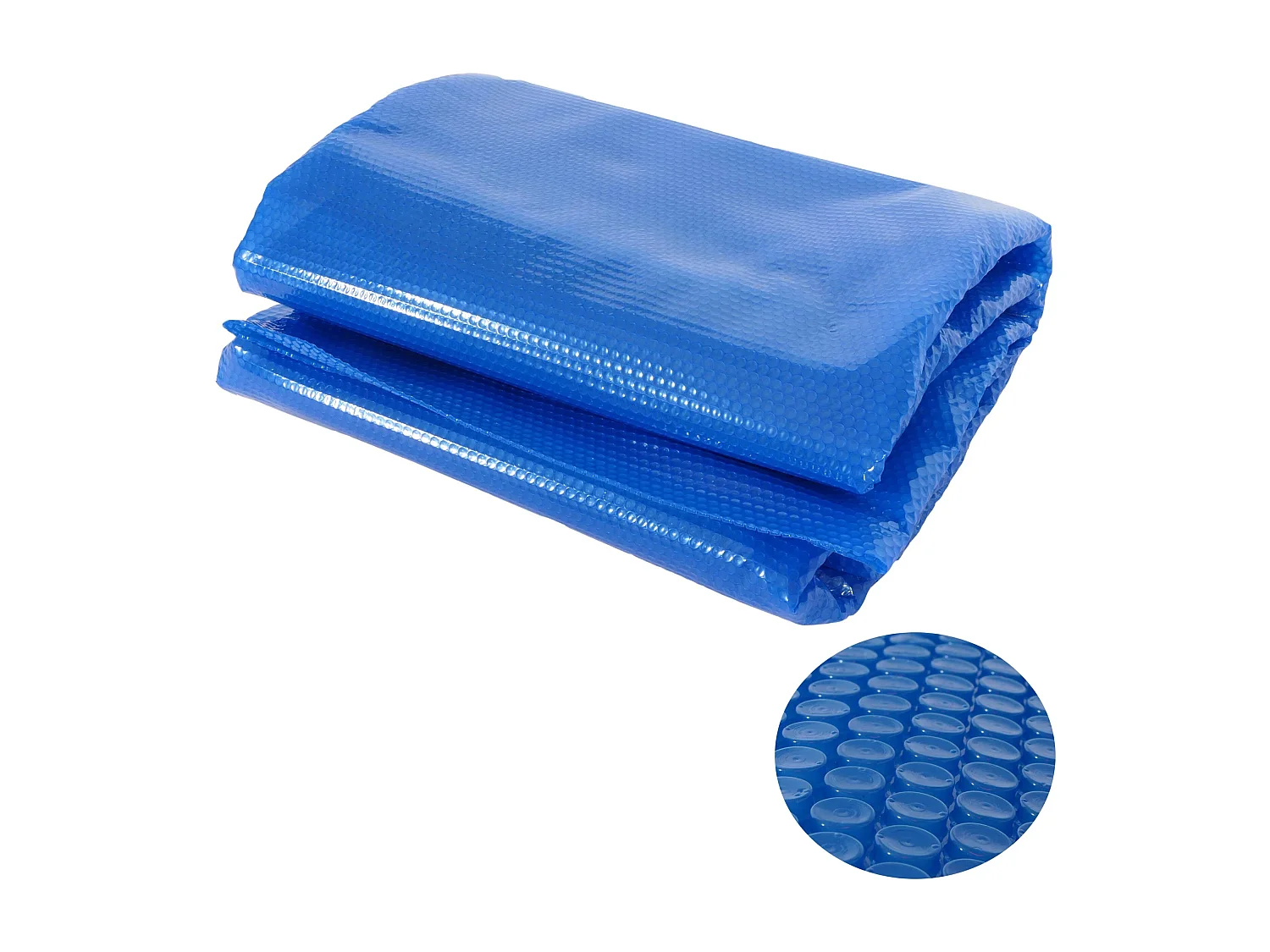 Copertura isotermica piscina telo PE 200 micron ~ rotondo 4,57m blu