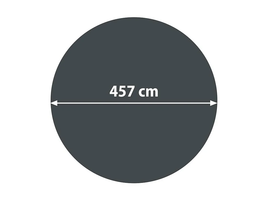 Couverture de piscine 400 µm,  rond 4,57m