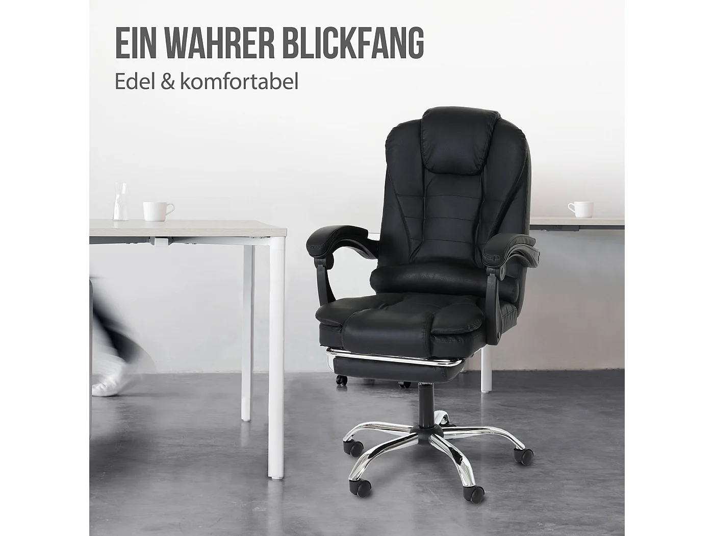 MCW-M80 bureaustoel,  zwart