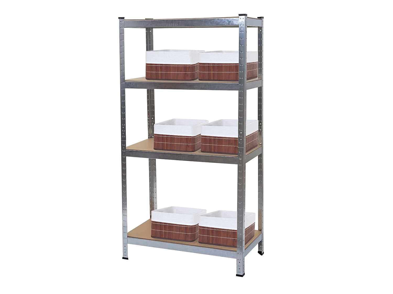 Rayonnage pour charges lourdes MCW-D67 avec 6x paniers,  zingué