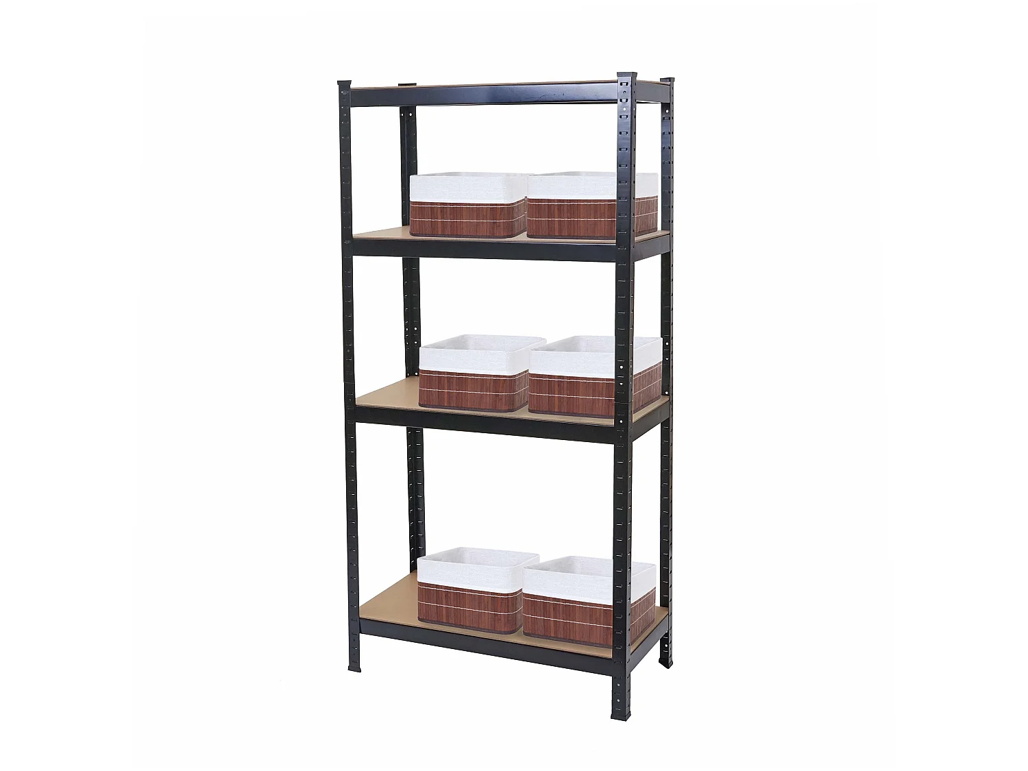 Rayonnage pour charges lourdes MCW-D67 avec 6x paniers,  noir