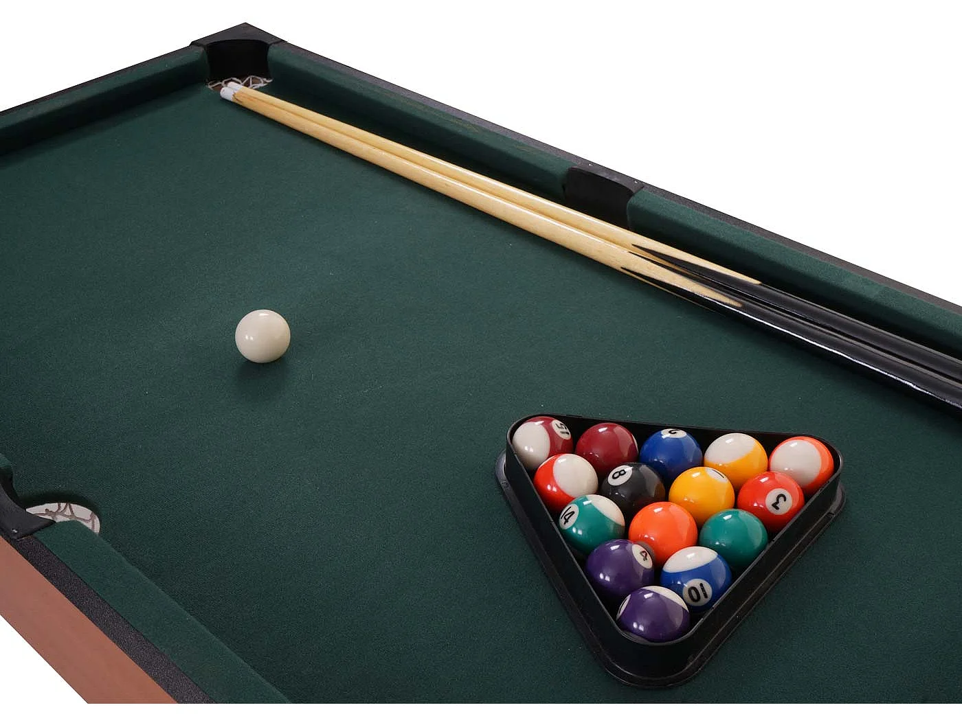 Tischkicker MCW-M33, Tischfußball Billard Hockey 7in1 Multiplayer Spieletisch, MDF 80x123x101cm