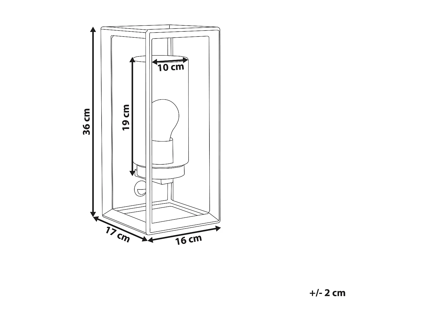 Lampe murale pour l'extérieur BELTIE Avec détecteur de mouvement Noir