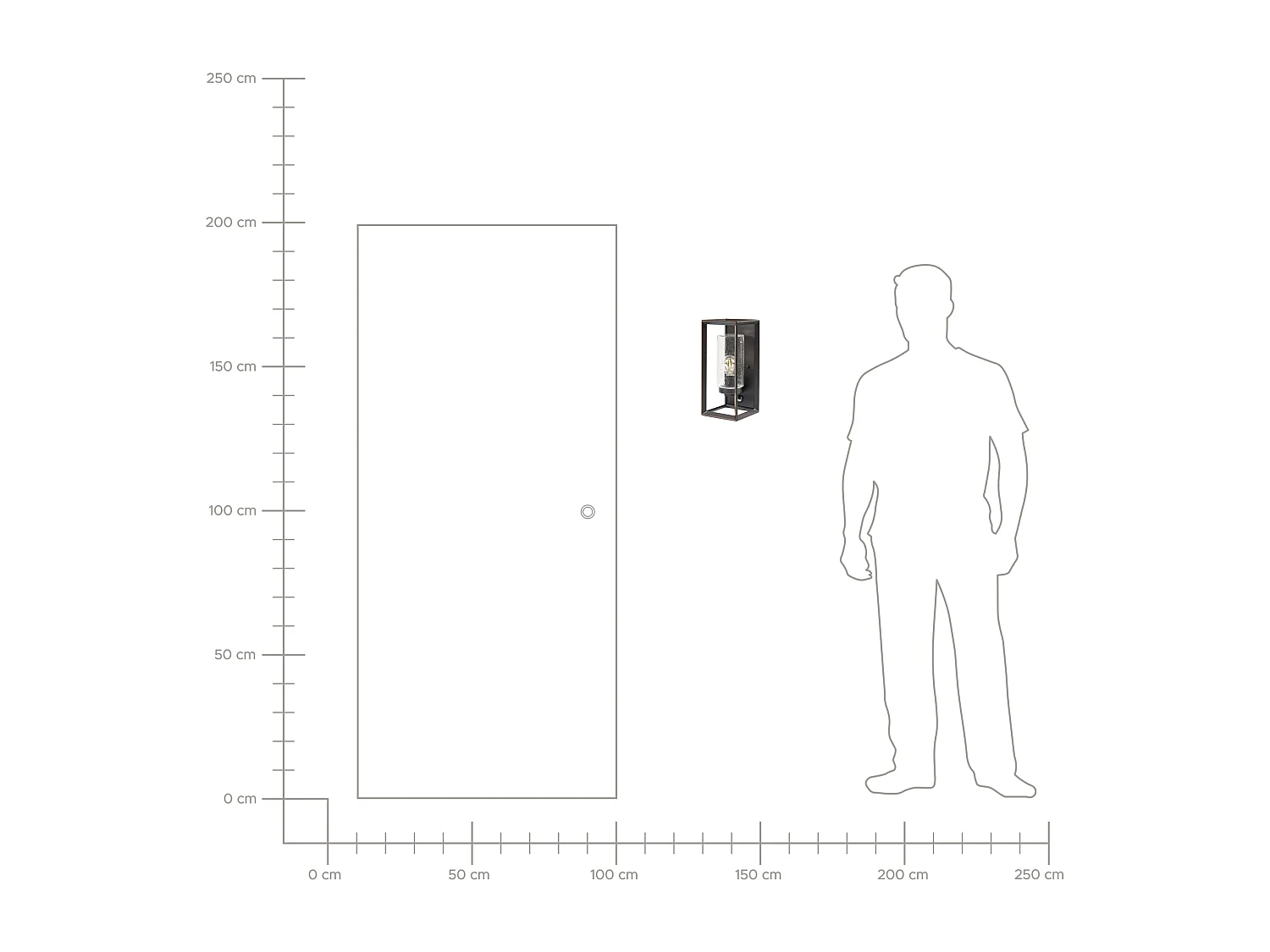 Lampe murale pour l'extérieur BELTIE Avec détecteur de mouvement Noir