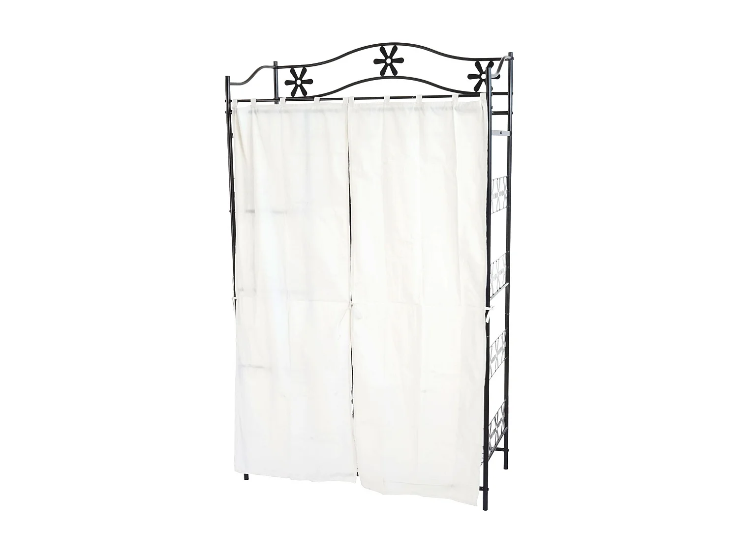 Metalen garderobe Bern met gordijn,  met gordijn