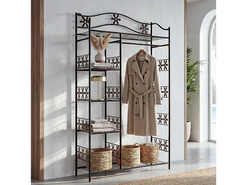 Metalen garderobe Bern zonder gordijn,  zonder gordijn