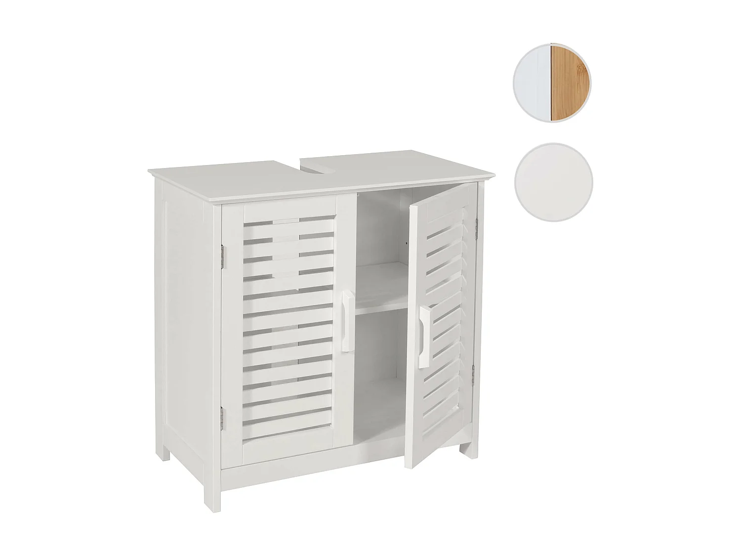 Meuble sous-lavabo MCW-B41,  blanc