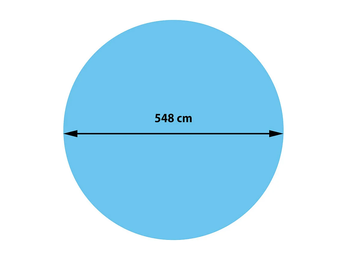 Pool cover,  approx. 5.48 m, blue