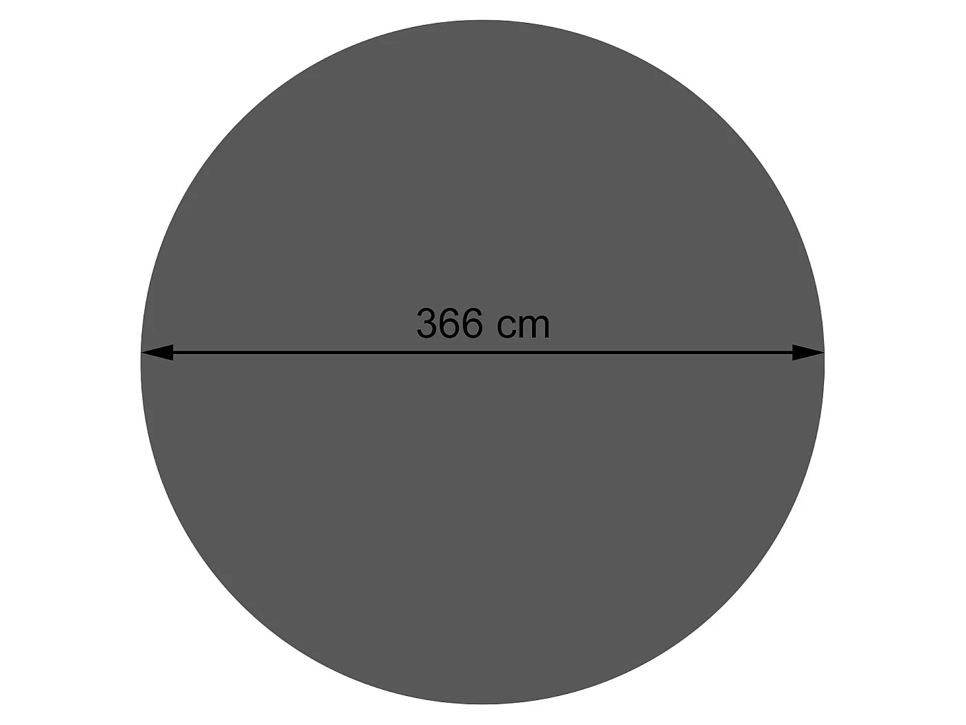 Pokrywa basenu,  okrągła 3,66 m niebieska