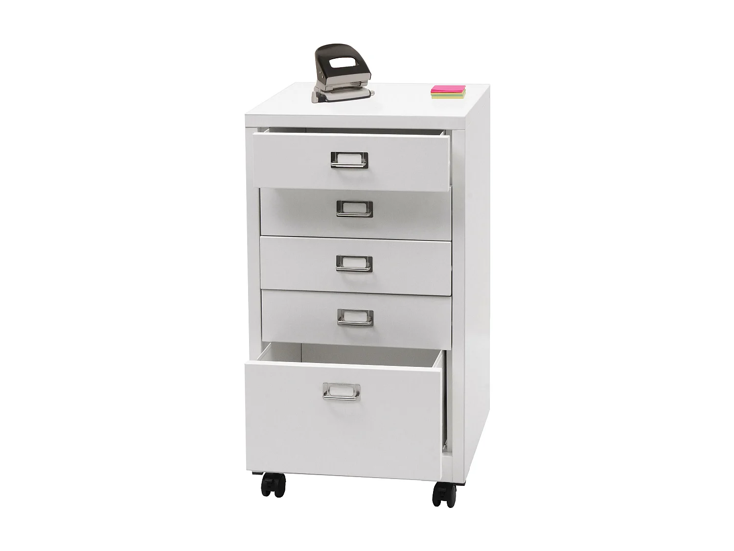 Pedestal móvel MCW-L49,  branco