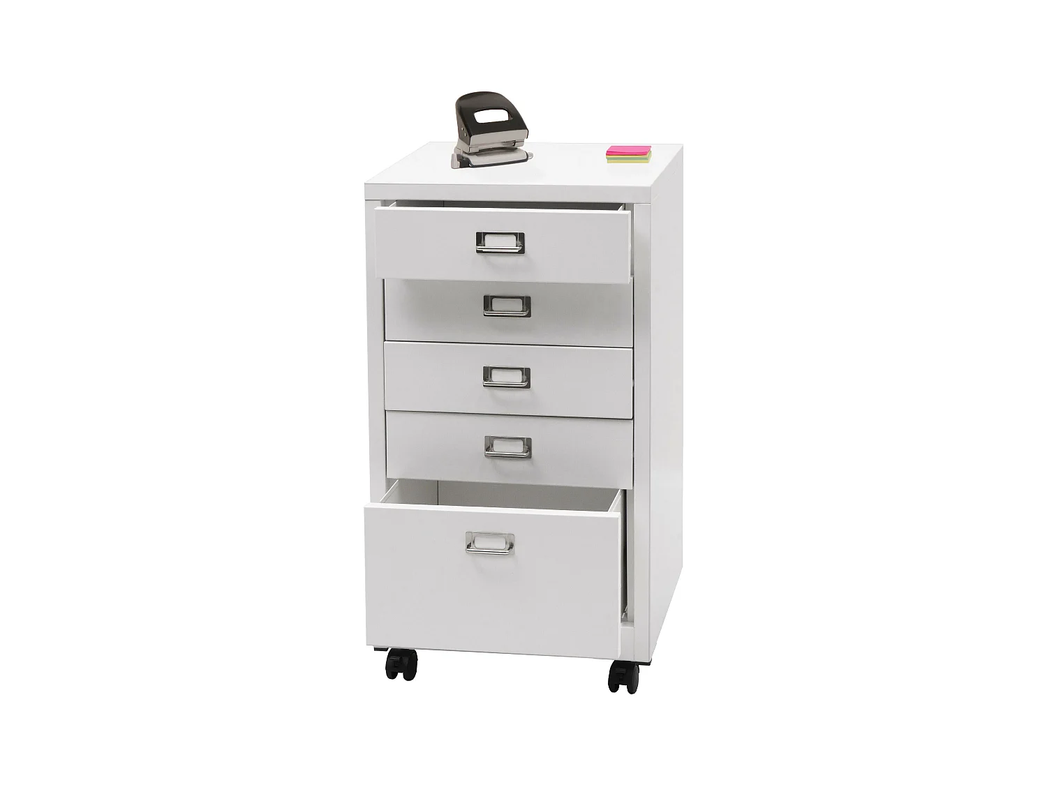Caisson à roulettes MCW-L49,  blanc