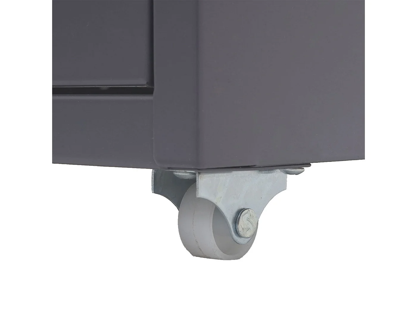 Caisson roulant Preston T851,  gris foncé blanc - gris foncé