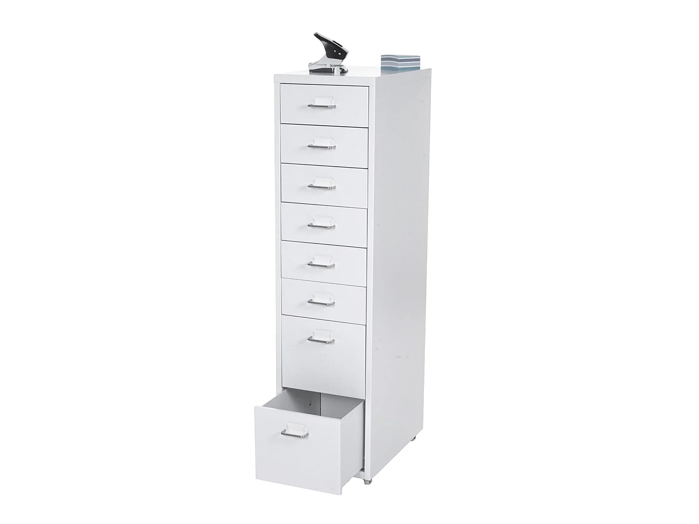 Caisson roulant Preston T851,  blanc