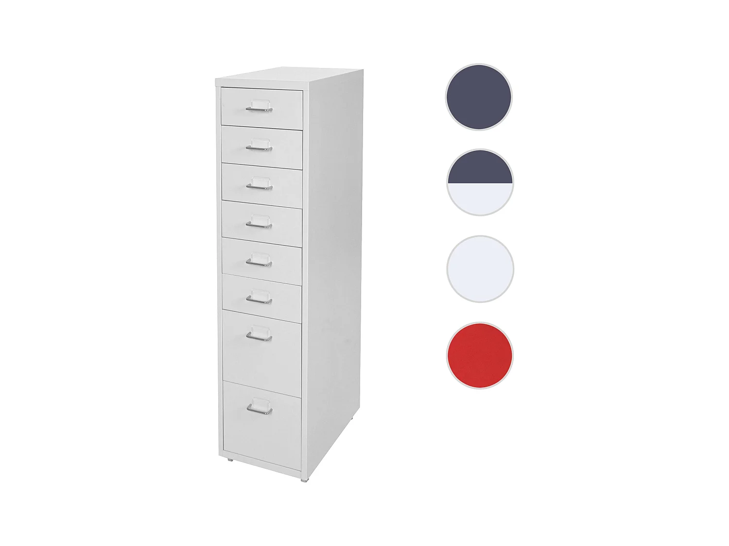 Kontener na kółkach Preston T851,  biała