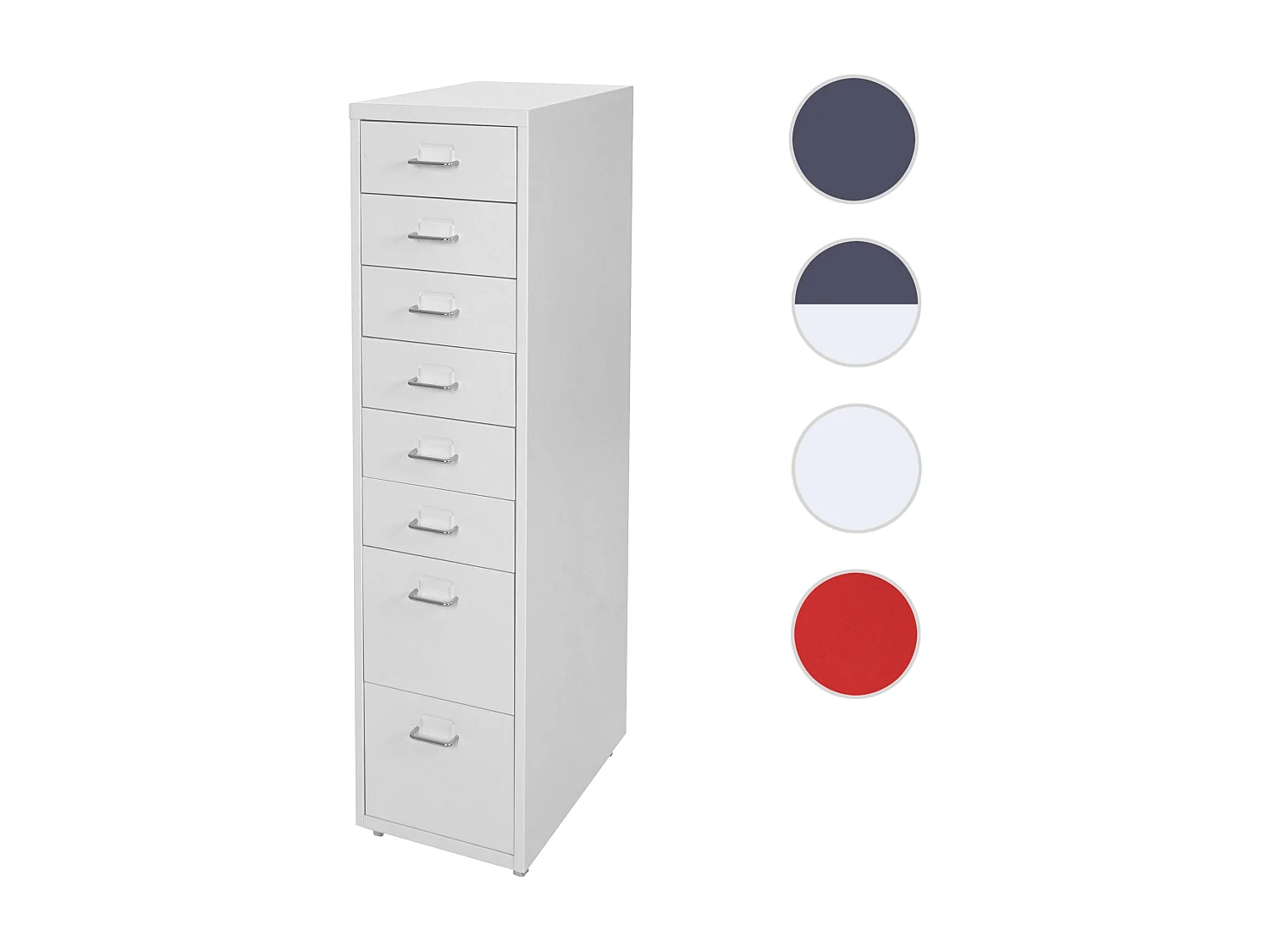 Caisson roulant Preston T851,  blanc