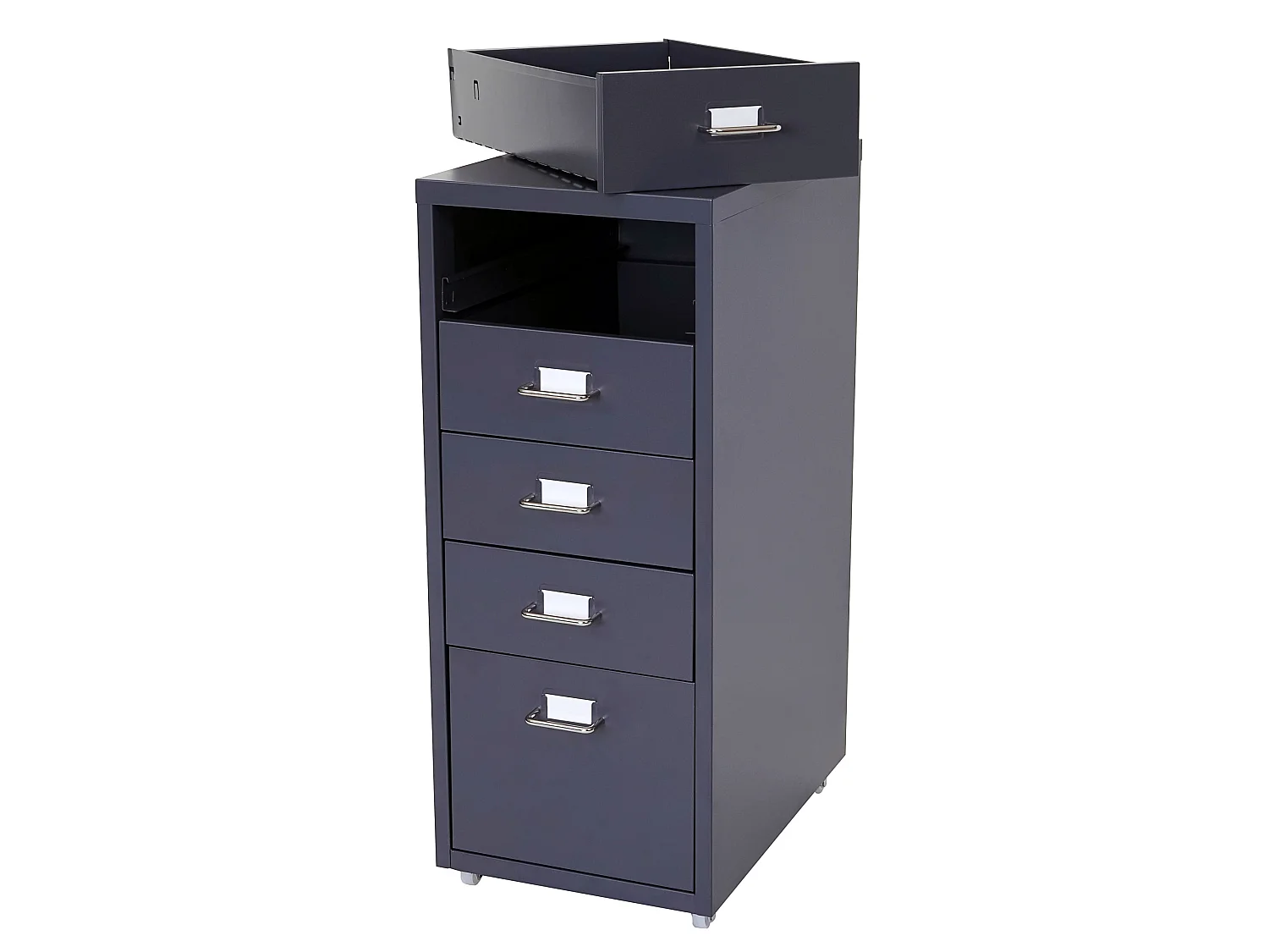 Caisson roulant Preston T851,  gris foncé