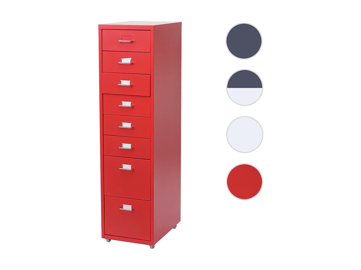 Pedestal móvel Preston T851,  vermelho