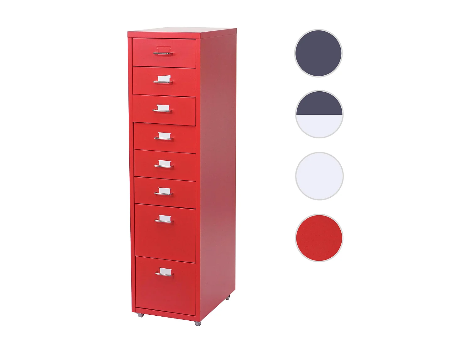 Preston T851 rolling container,  red