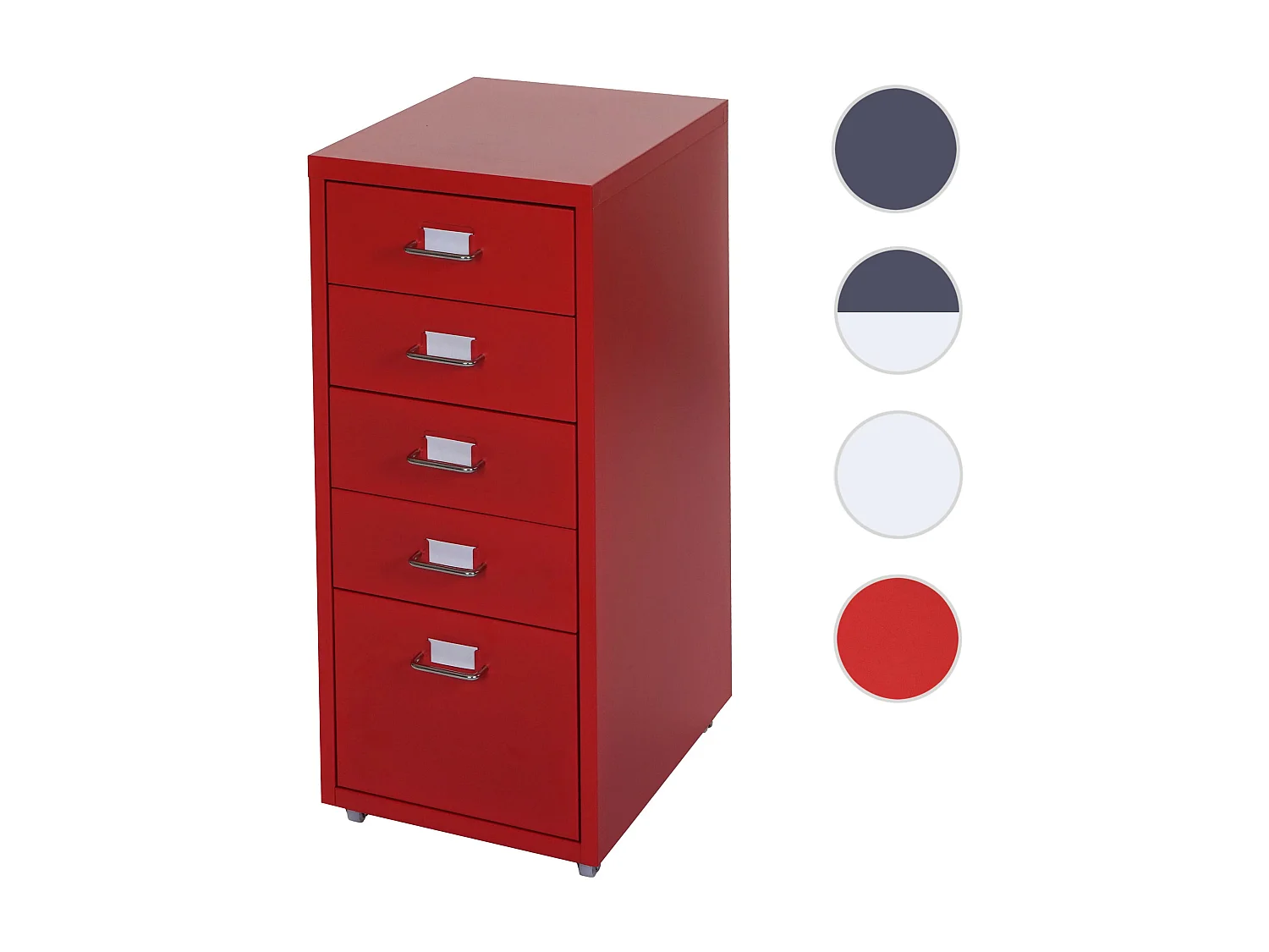 Rolcontainer Preston T851,  rood