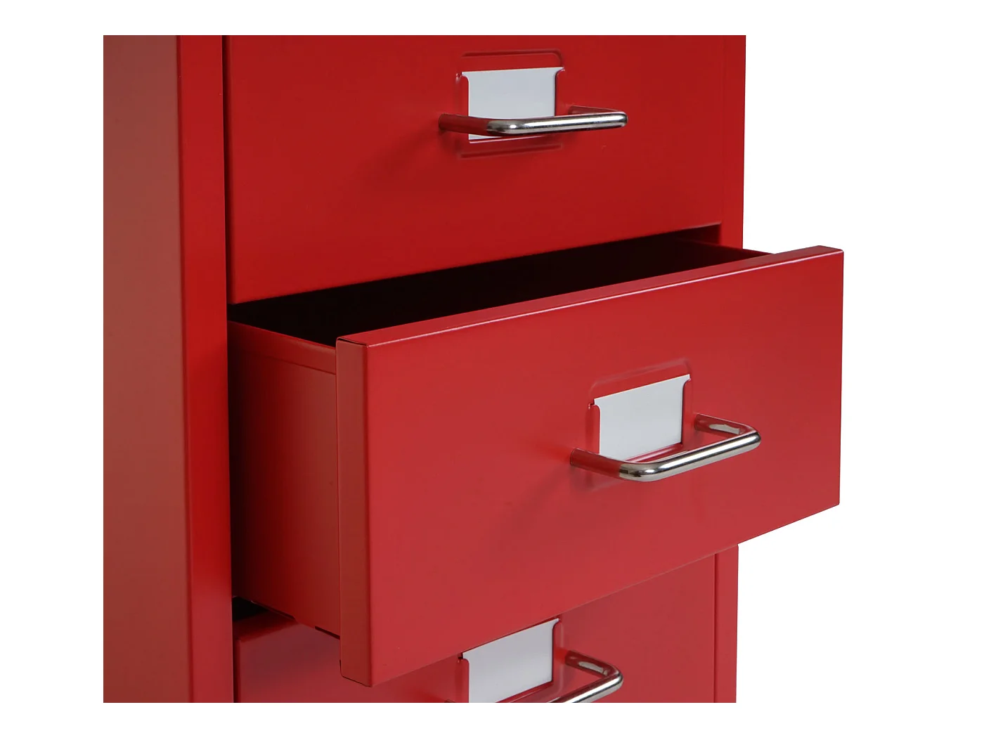 Cassettiera classificatore ufficio mobile Boston T851 con ruote 5 cassetti 69x28x41cm rosso