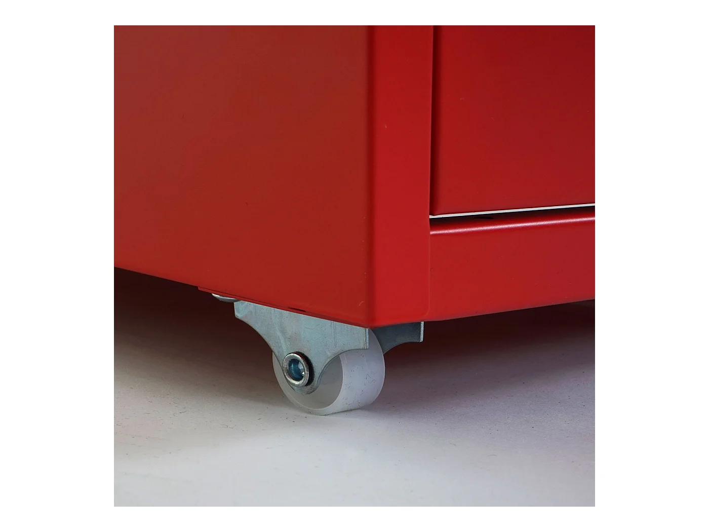 Cassettiera classificatore ufficio mobile Boston T851 con ruote 5 cassetti 69x28x41cm rosso