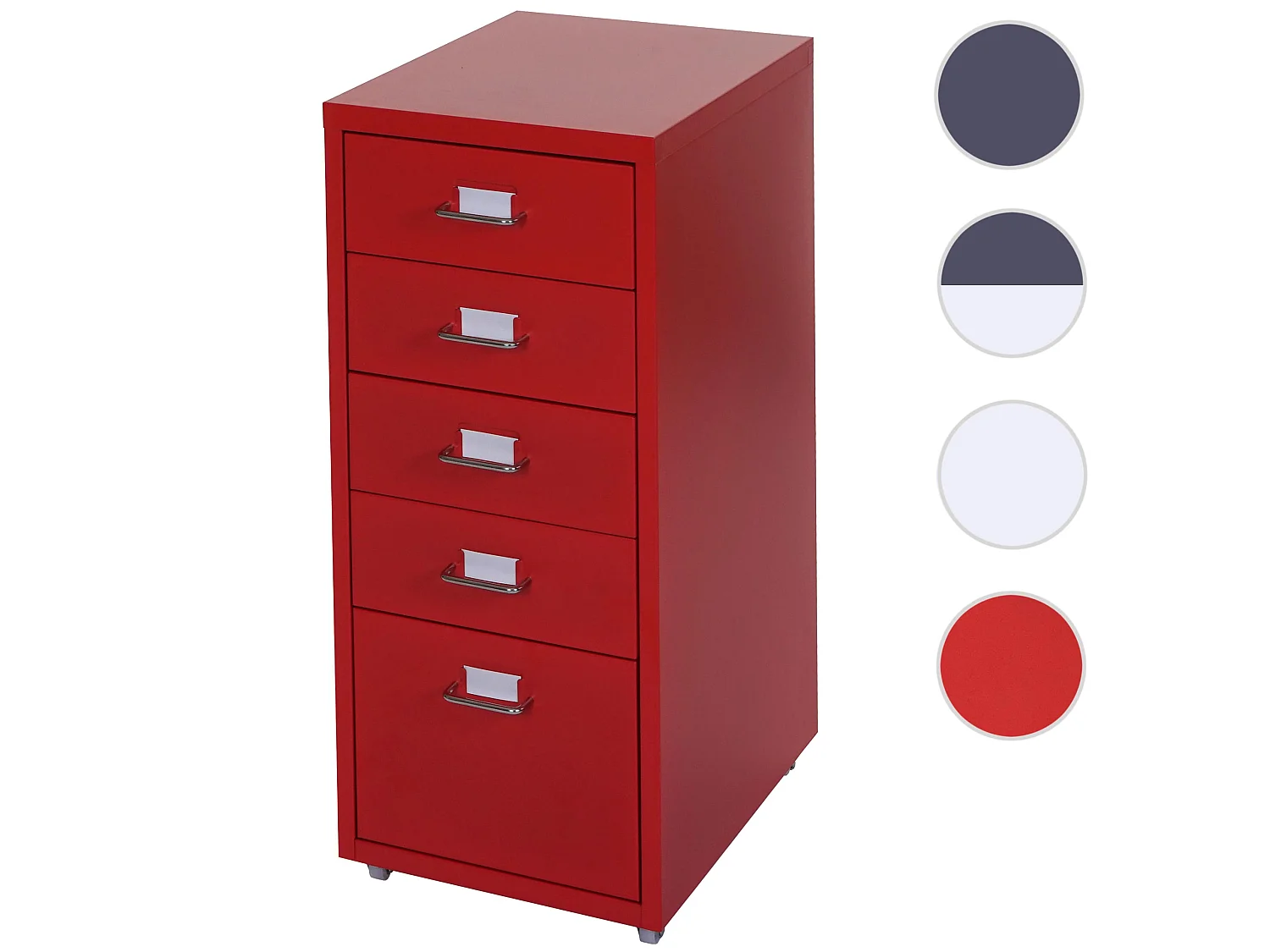 Caisson roulant Preston T851,  rouge