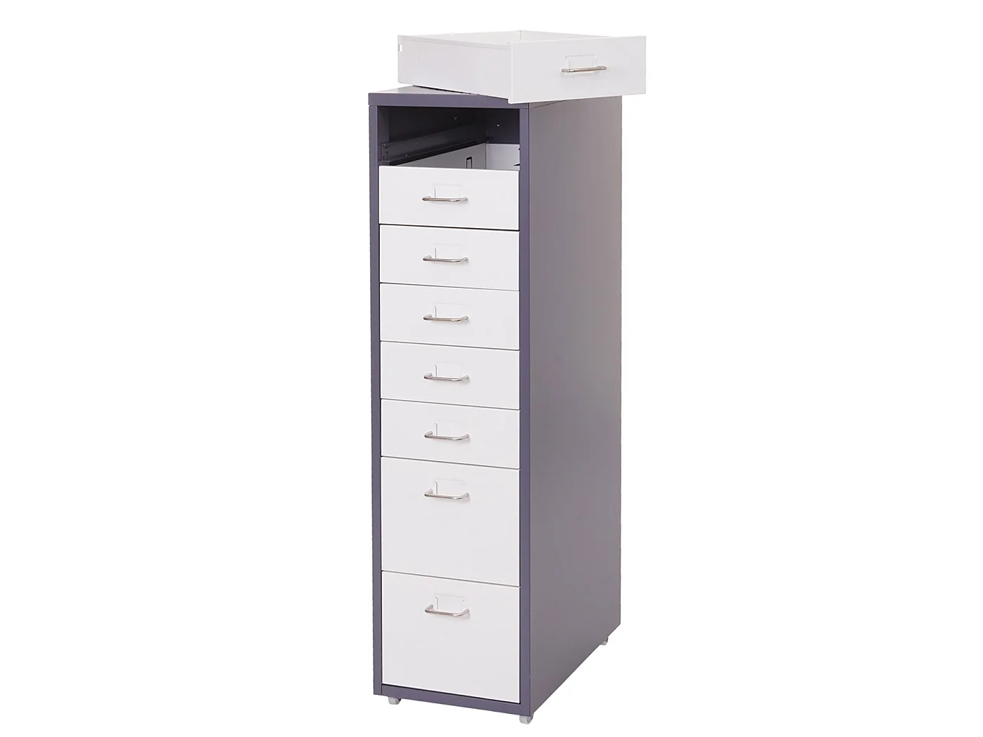 Pedestal móvil Preston T851,  gris oscuro blanco