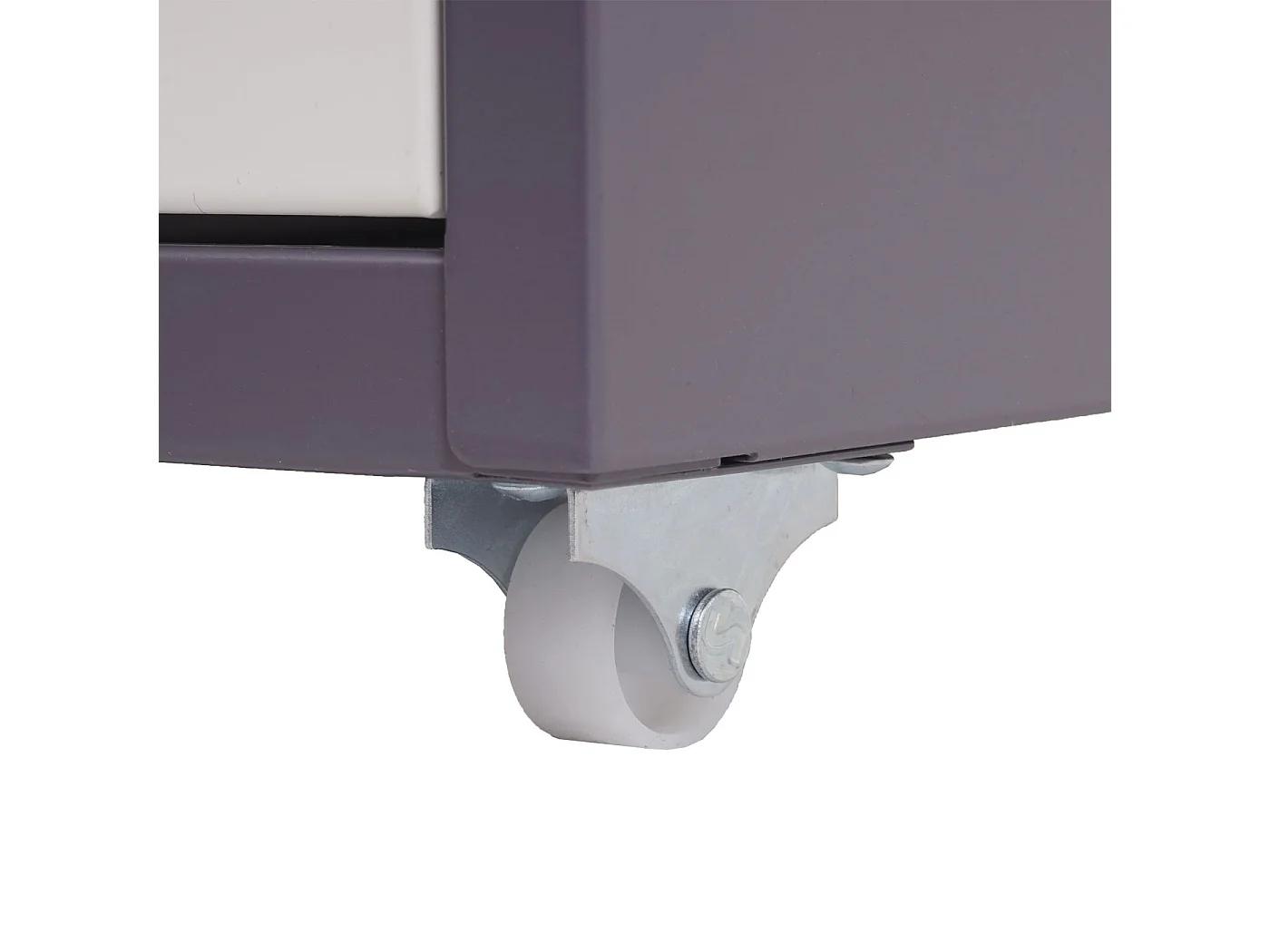 Caisson roulant Preston T851,  gris foncé blanc