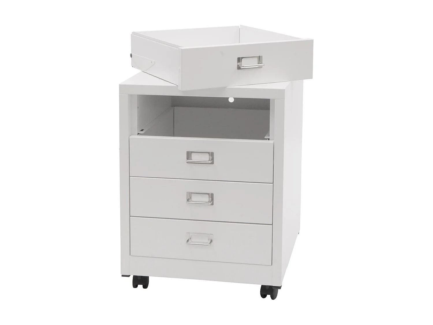 Pedestal móvel MCW-L49,  branco