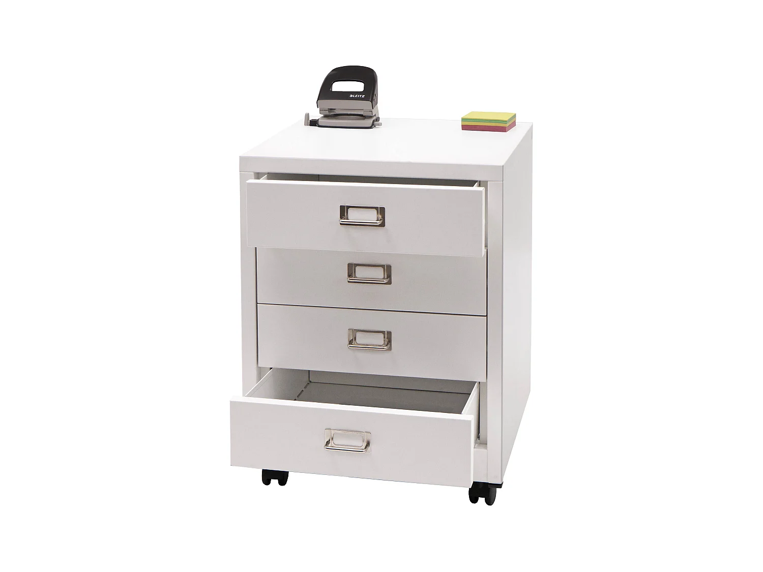 Caisson à roulettes MCW-L49,  blanc