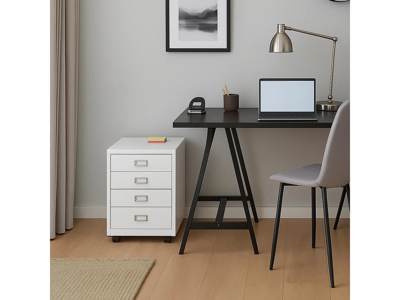 Rollcontainer MCW-L49, Weiß