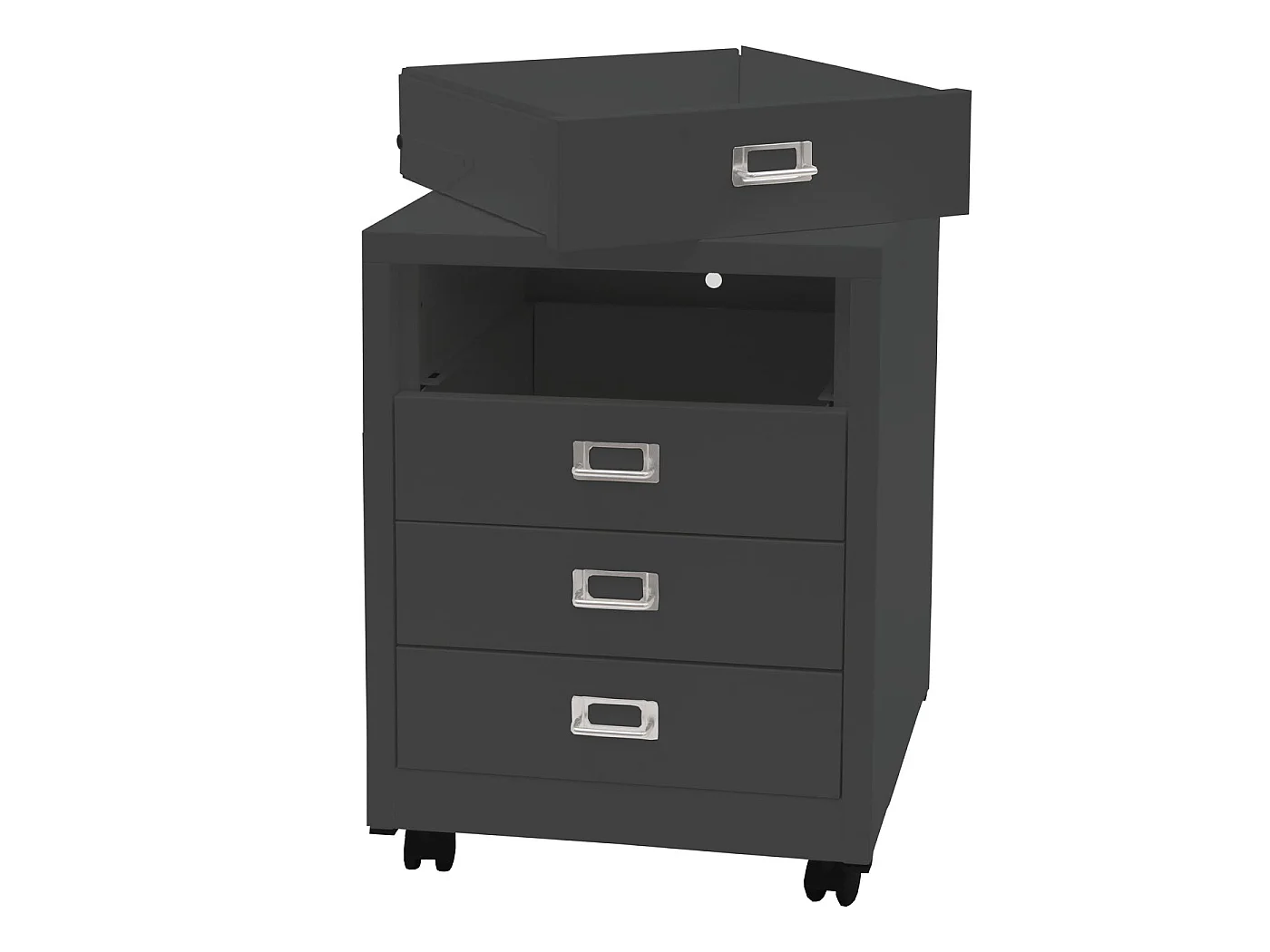 Rollcontainer MCW-L49, Dunkelgrau