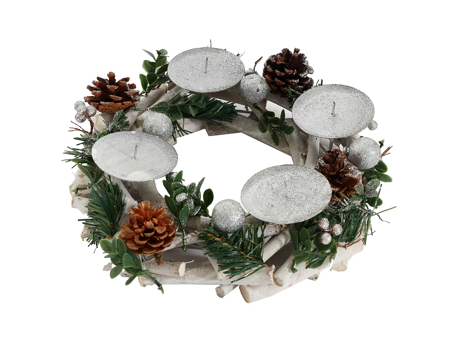Adventskrans MCW-M12 met kaarsen,  zonder kaarsen