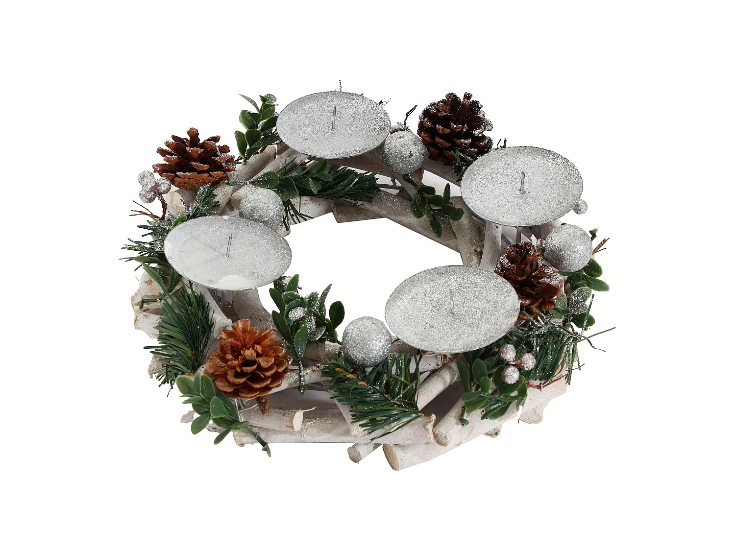 Couronne de l'Avent MCW-M12 avec bougies,  sans bougies