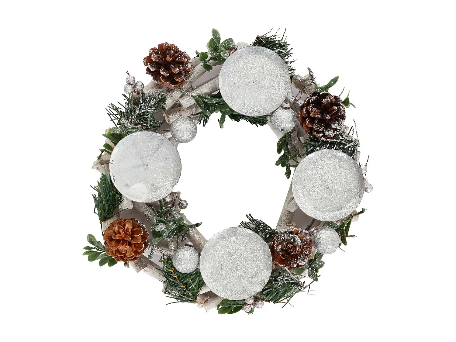 Couronne de l'Avent MCW-M12 avec bougies,  sans bougies