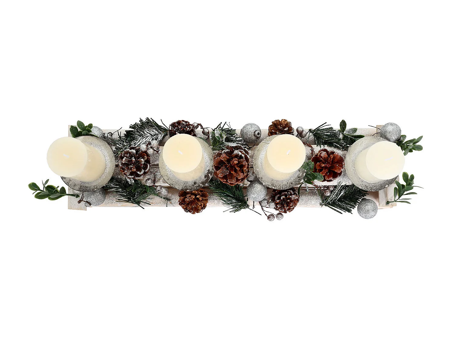 Composition florale de l'Avent MCW-M12 avec bougies,  avec bougies