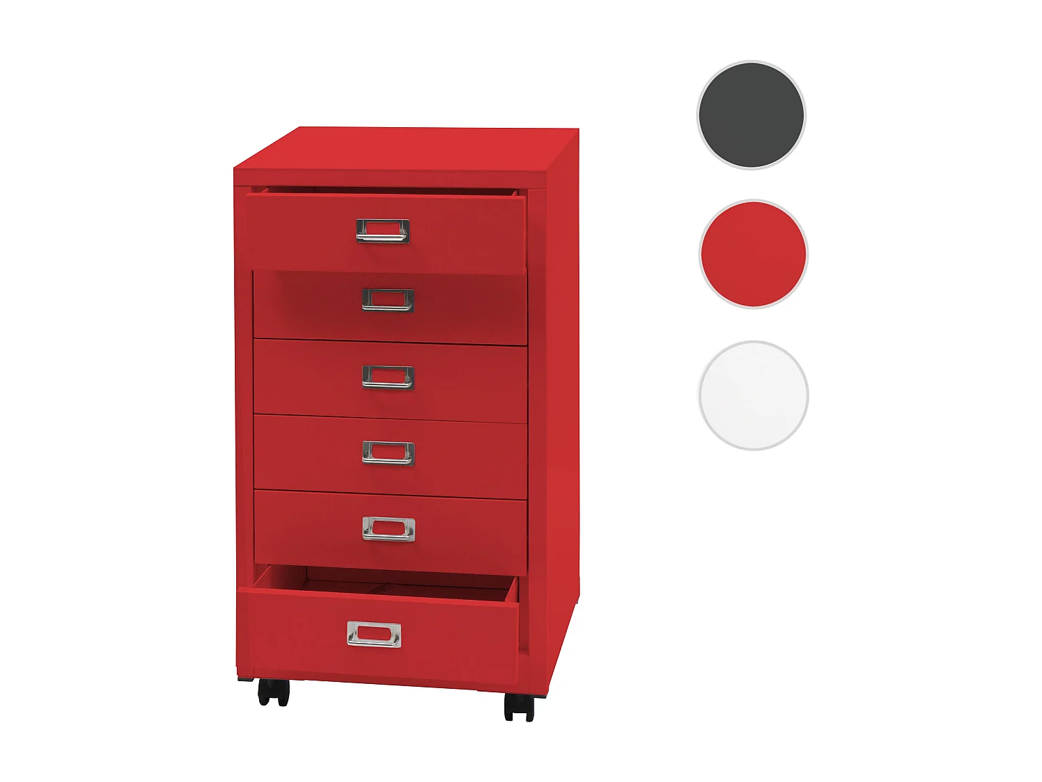 Verrijdbaar onderstel MCW-L49,  rood