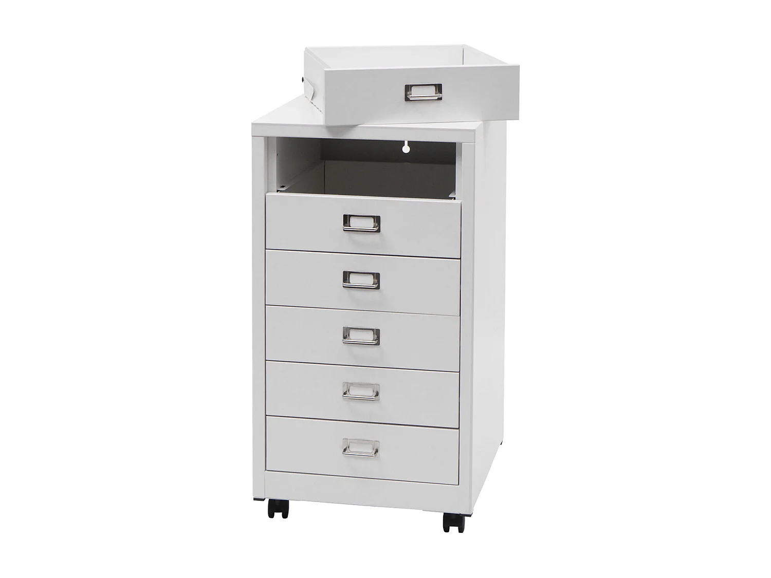 Pedestal móvel MCW-L49,  branco