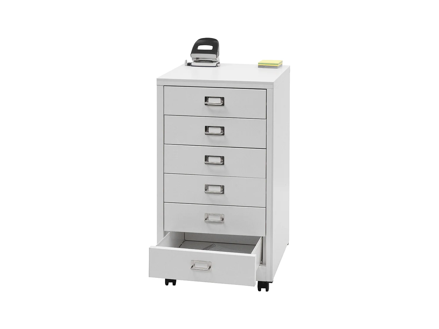 Caisson à roulettes MCW-L49,  blanc