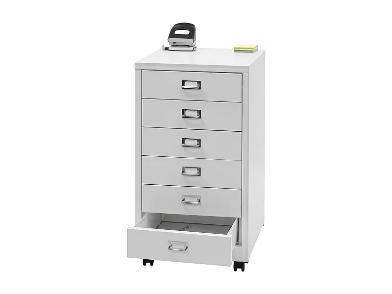 Pedestal móvel MCW-L49,  branco