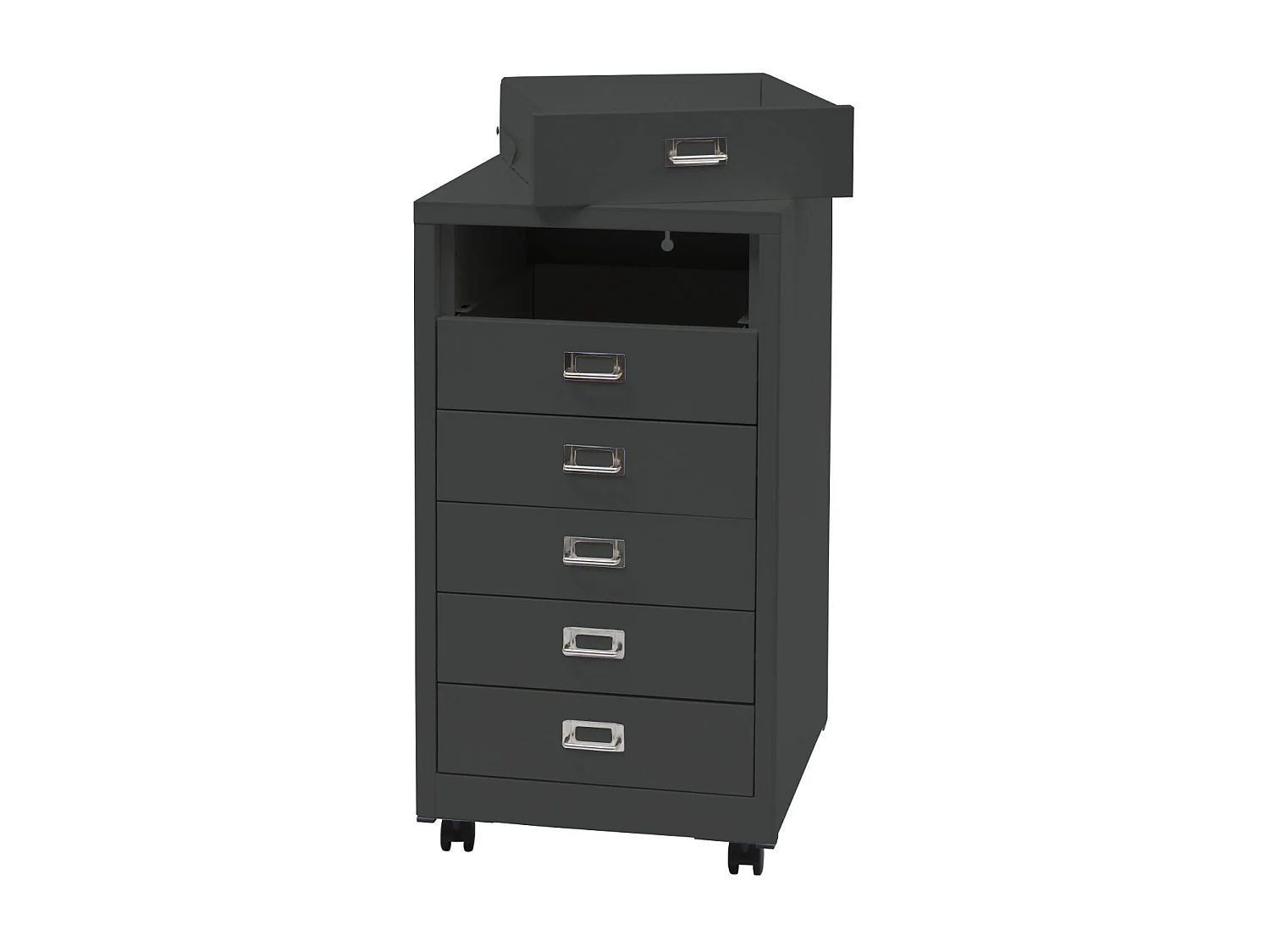 Pedestal móvel MCW-L49,  cinzento escuro