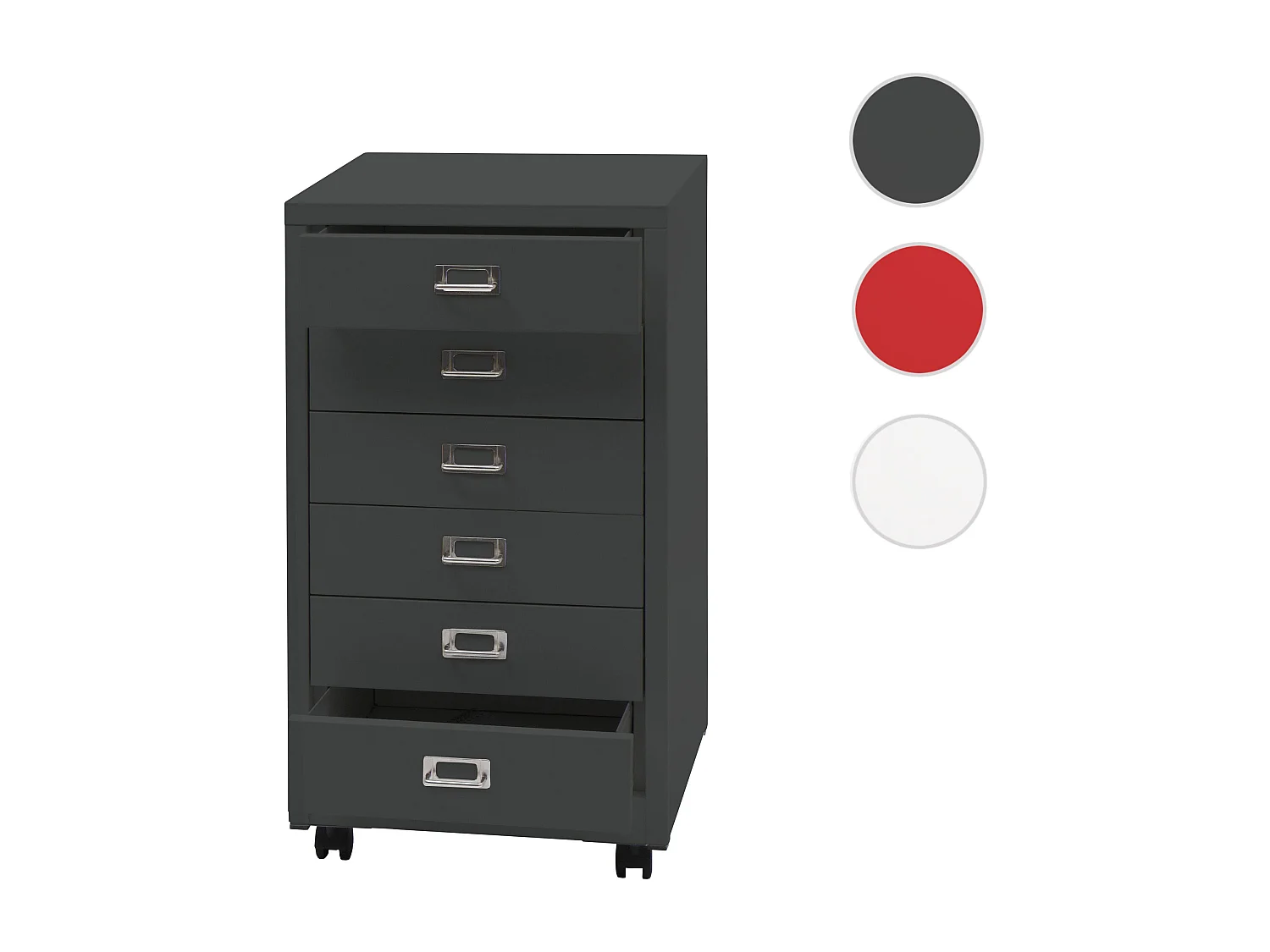 Rolcontainer MCW-L49,  donkergrijs