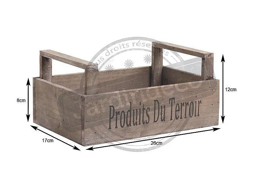 Caisse récolte Produits du terroir