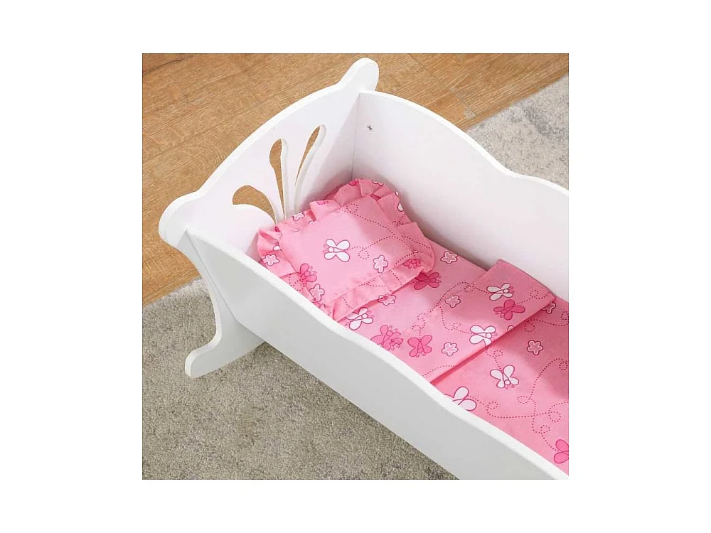 Cuna de madera para muñecas