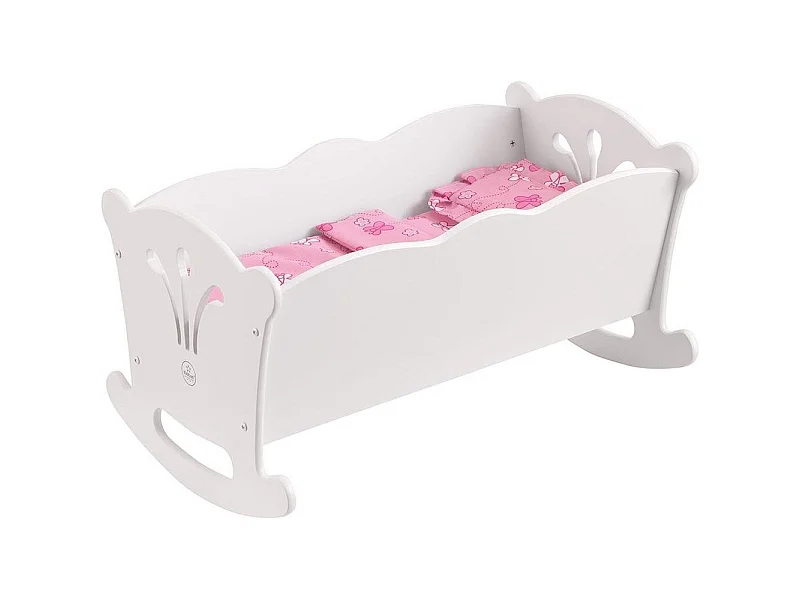 Cuna de madera para muñecas