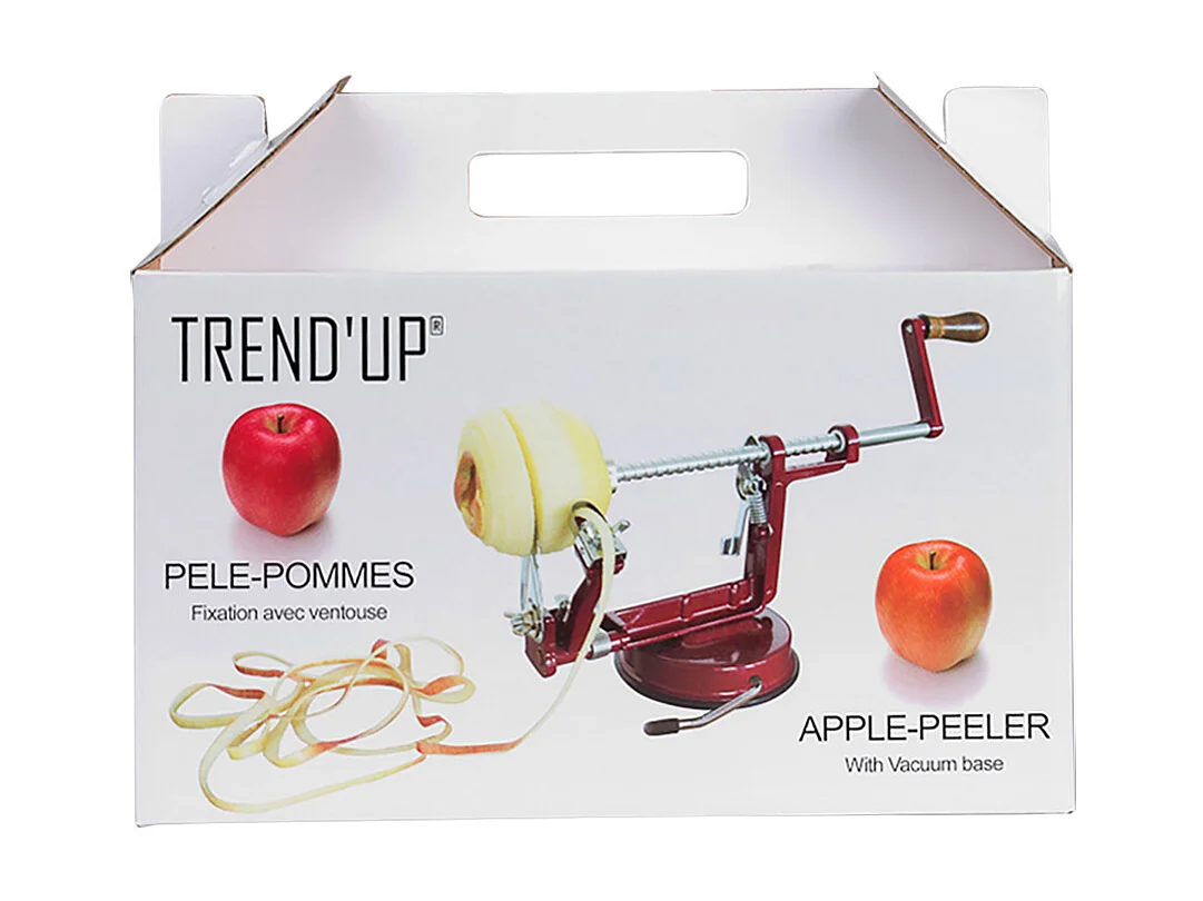 Pèle pommes à ventouse rouge