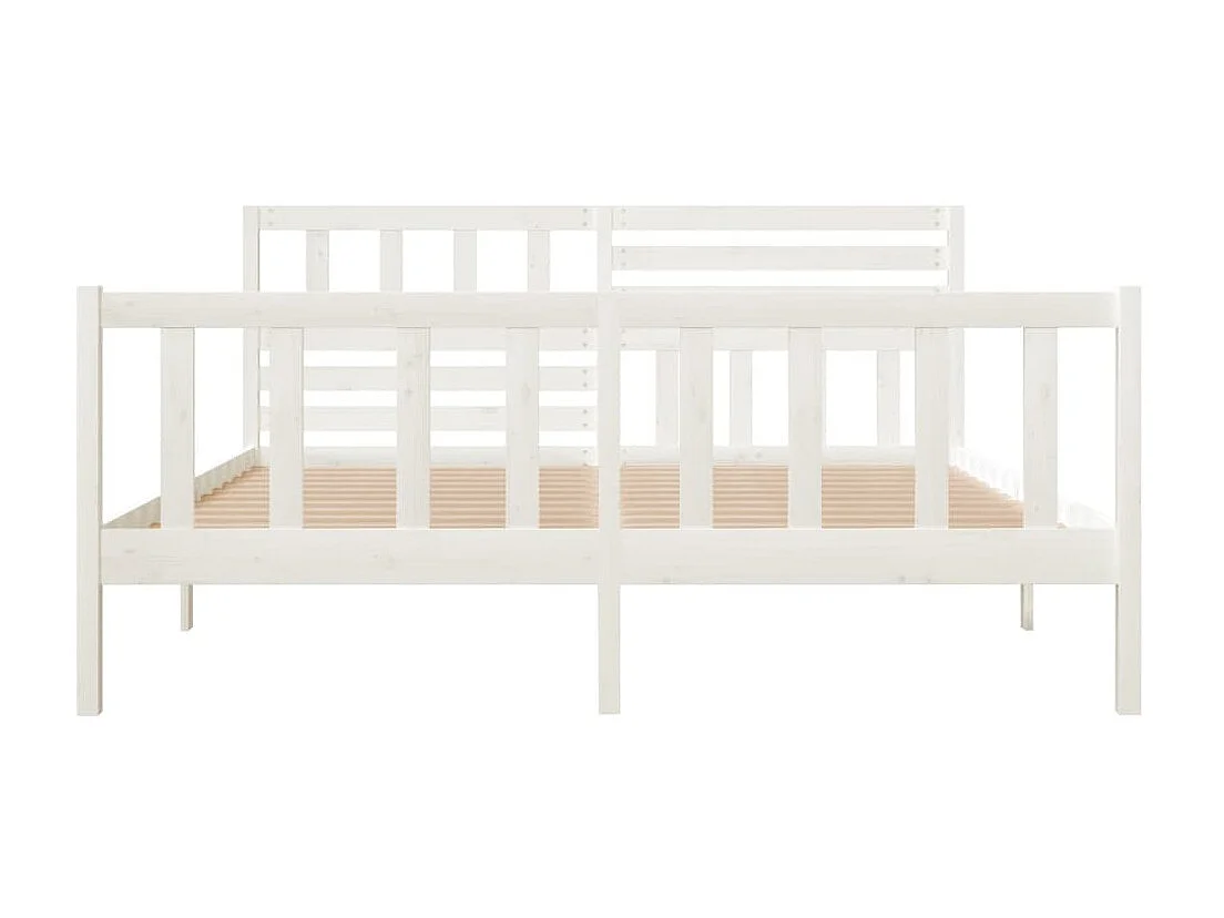 Lit Blanc Bois massif 120x200